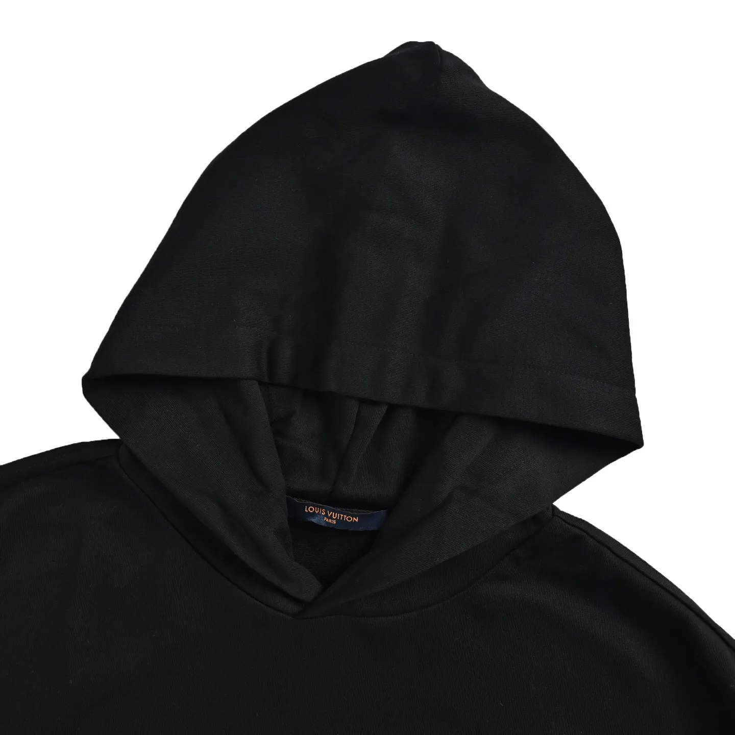 Louis Vuitton/Louis Vuitton embossed letter hooded sweatshirt